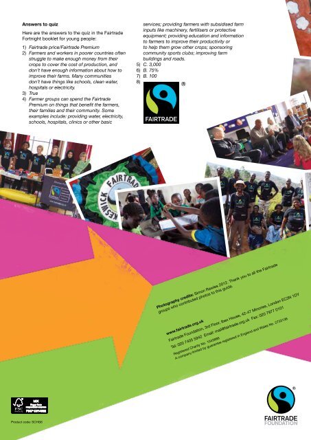 Schools Action Guide (low res) - The Fairtrade Foundation