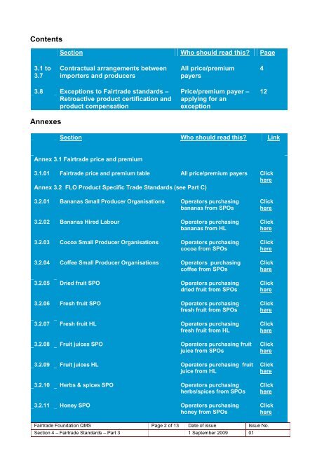 Fairtrade Standards for UK Operators In four parts Part 3