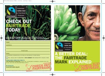 A Better Deal - The Fairtrade Foundation