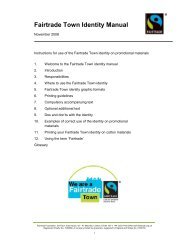 Fairtrade Town Identity Manual 241108 - The Fairtrade Foundation