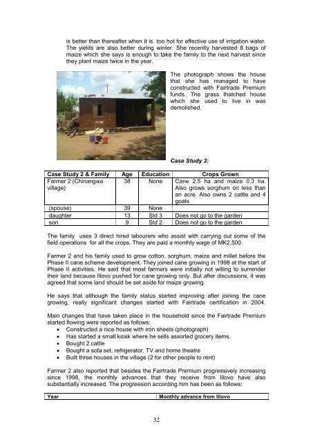 longitudinal impact assessment study of sugar producers in malawi