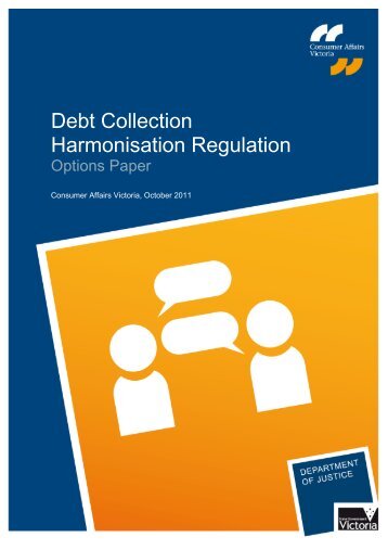 Debt collection harmonisation regulation options ... - NSW Fair Trading