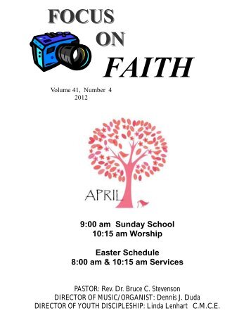 April - Faith United Church of Christ