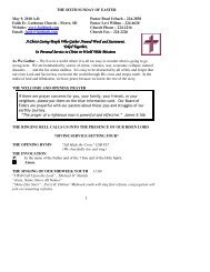 May 9, 2010 Bulletin (.pdf) - Faith Lutheran Church