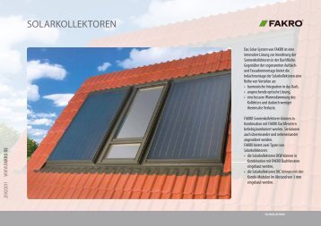 SOLARKOLLEKTOREN - Dachfenster