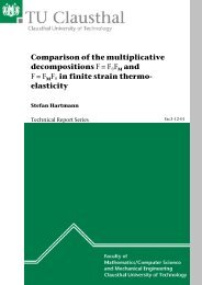 Comparison of the multiplicative decompositions F ... - TU Clausthal