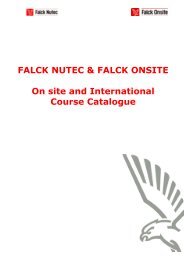 Please click here for a list of courses available on site and ... - Falck