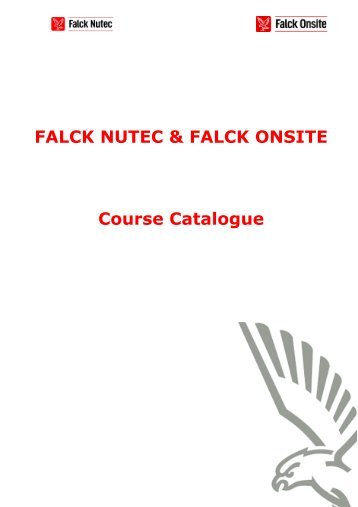 FALCK NUTEC & FALCK ONSITE Course Catalogue