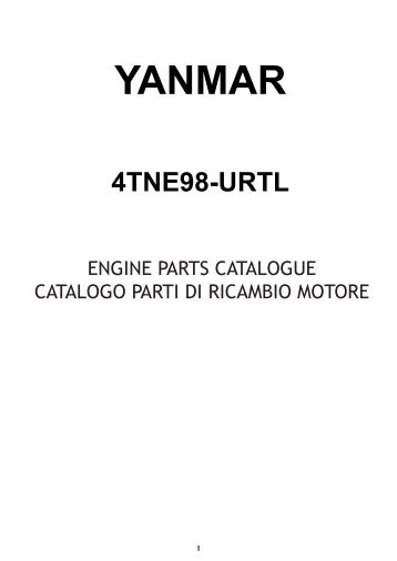 Lista parti di ricambio motore Yanmar 4TNE98 - Falconlift