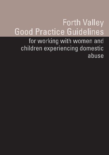 Forth Valley Good Practice Guidelines (PDF, 411KB) - Falkirk Council