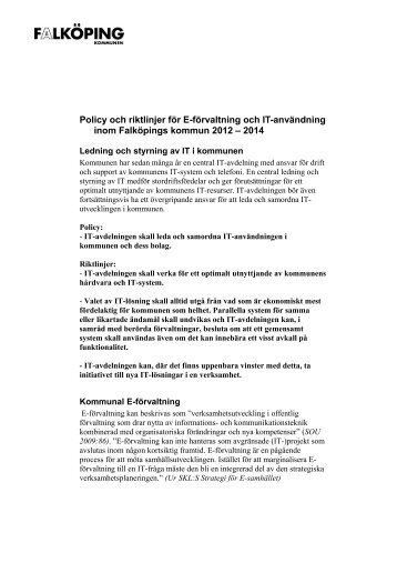 Policy och riktlinjer för E-förvaltning och IT-användning 2012-2014.pdf