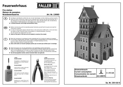 130985 handleiding - Faller