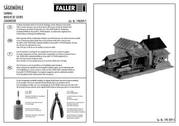 SÄGEMÜHLE - Faller
