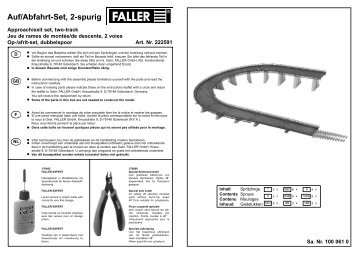 Auf/Abfahrt-Set, 2-spurig - Faller