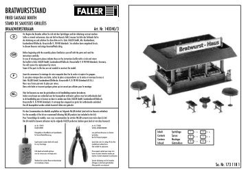 BRATWURSTSTAND - Faller