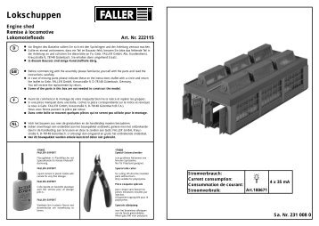 222115 Anleitung Lokschuppen - Faller