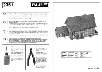 232361 Anleitung - Faller
