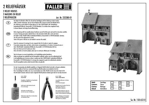 232380-01 Anleitung - Faller