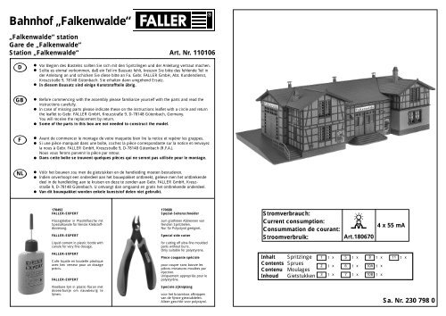 110106 Anleitung - Faller