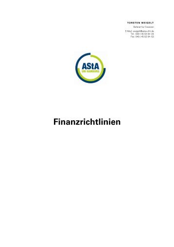 Finanzrichtlinien - Asta