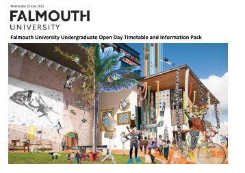 Open Day Timetable and Information Pack - University College ...