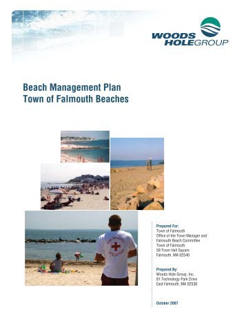 Beach Management Plan - Town of Falmouth