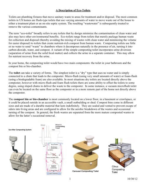 Overview of Eco-Toilet Technology