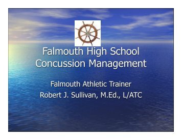Falmouth High School Concussion Management - Falmouth Schools