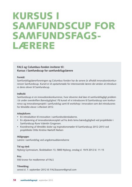 samfundsfagsnyt - FALS