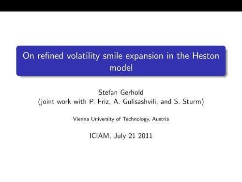 On refined volatility smile expansion in the Heston model - FAM