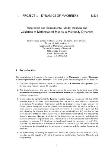 Project 1.pdf - Solid Mechanics