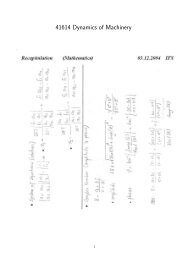41614 Dynamics of Machinery