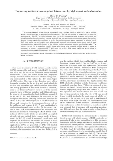 Maria Bayard Dühring - Solid Mechanics