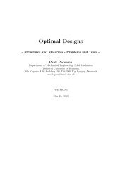 Optimal Designs - Solid Mechanics