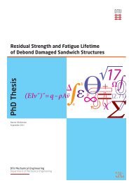 Residual Strength and Fatigue Lifetime of ... - Solid Mechanics