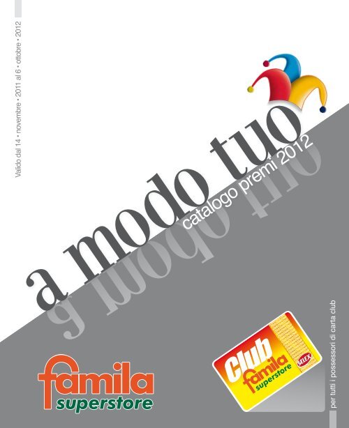 catalogo premi 2012 Famila