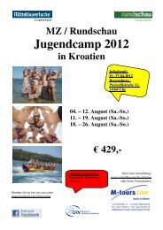 MZ Reiseprogramm Ju Kroatien - Familie-bildung.info