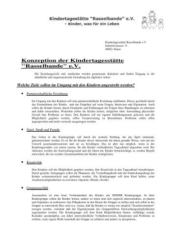 Konzeption der Kindertagesstätte "Rasselbande ... - Familie in Ahaus