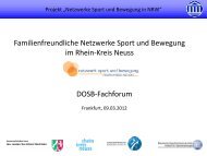 Sportvereine - Familie und Sport