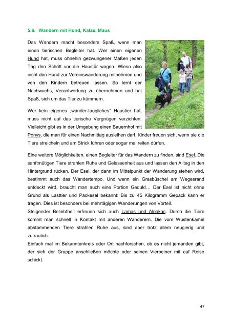 Familien wandern - Familie und Sport