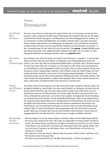 Dinosaurier - Familie.de