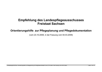 Orientierungshilfe zur Pflegeplanung und Pflegedokumentation vom ...