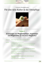 Für eine neue Kultur in der Altenpflege - Familie