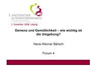 Demenz und Gemütlichkeit [Schreibgeschützt] - Familie