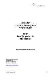 Leitfaden zur Auditierung von Hochschulen audit familiengerechte ...