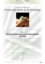 Für eine neue Kultur in der Altenpflege - Familie