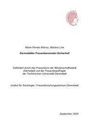 Darmstädter Frauenbarometer-Sicherheit - Technische Universität ...