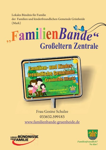 Großelternzentrale Flyer.cdr - Lokales Bündnis für Familie Grünheide