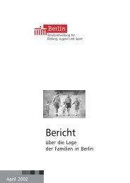 Familienbericht - Bericht über die Lage der Familien in ... - Berlin.de