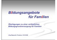 Präsentation Dr. Jörg Maywald - Familienbildung in Brandenburg